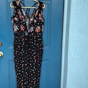 NWOT Loft Floral Jumpsuit